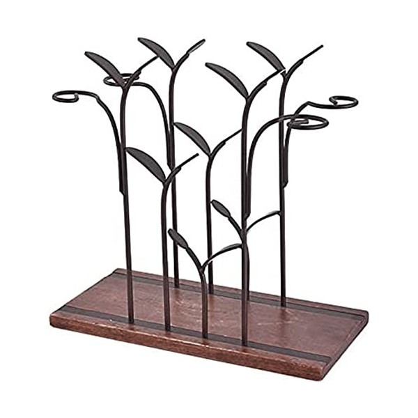 OATTIS Ancien Casier à vin en Bois Massif ménager créatif Suspendu à lenvers Armoire à vin Simple Armoire à vin décoration O