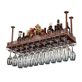 ANSNOW Casier À Bouteilles de Vin, Support de Verre À Vin, Rangement de Bouteilles de Vaisselle de Restaurant Ou de Café, Éta