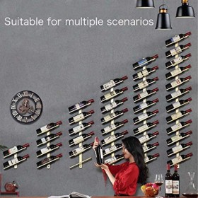 Le casier à vin Mural en Fer forgé Peut être empilé casier à vin placé obliquement casier à Bouteilles de vin Simple européen