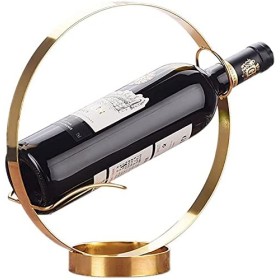 ELzEy Casier à vin Fait Main en Acier Inoxydable/Ornements/décorations Cuisines Salon,Argent Full Moon