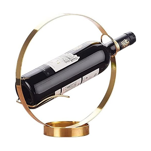 ELzEy Casier à vin Fait Main en Acier Inoxydable/Ornements/décorations Cuisines Salon,Argent Full Moon