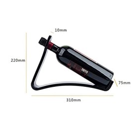 ELzEy Casier à vin en Acrylique pour Bouteille Unique, Support pour Verres à vin, présentoir pour Armoire à vin Full Moon