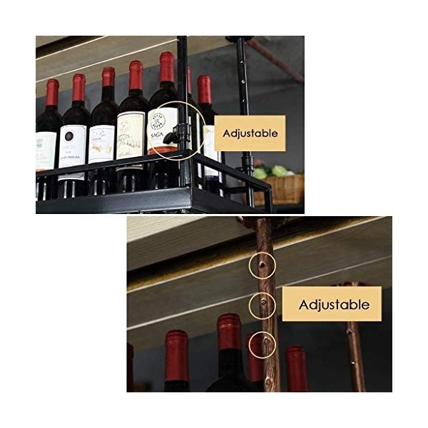 Casier à vin Casier à vin en Bois Massif Décoration de la Maison Casier à vin en Bois Casier à Bouteilles 12 Support en Bambo