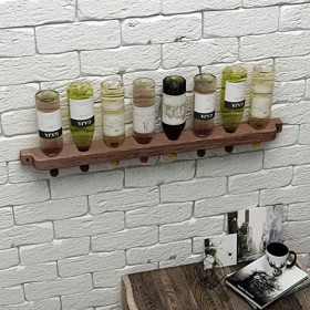 ATHUAH Peut contenir 8 Bouteilles de vin casiers à vin muraux, étagères de Rangement pour Porte-Bouteilles de vin Suspendus e