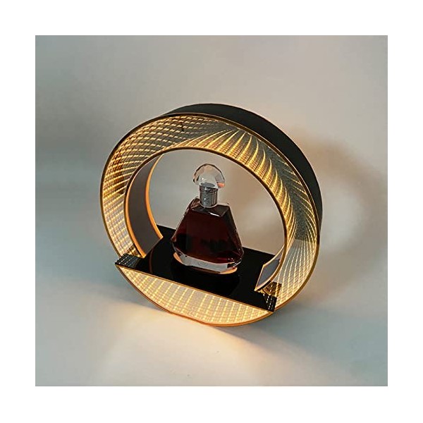 Présentoir à vin de bar, présentoir à bouteilles de vin, étagères de bar à LED for alcool avec télécommande, présentoirs à bo