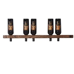 SARUEL Casier à vin Mural casier à vin et casier à vin dans la Nature étagère Murale à Suspendre dans Le Rangement des Tasses