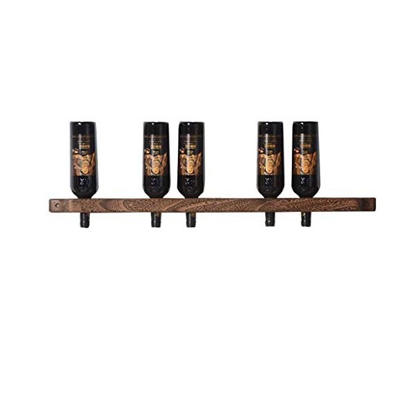 SARUEL Casier à vin Mural casier à vin et casier à vin dans la Nature étagère Murale à Suspendre dans Le Rangement des Tasses
