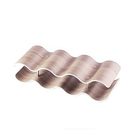 DADHI Casier à vin ondulé en Bois, Stockage de vin sur comptoir, Cave à vin, Garde-Manger, Armoire familiale 