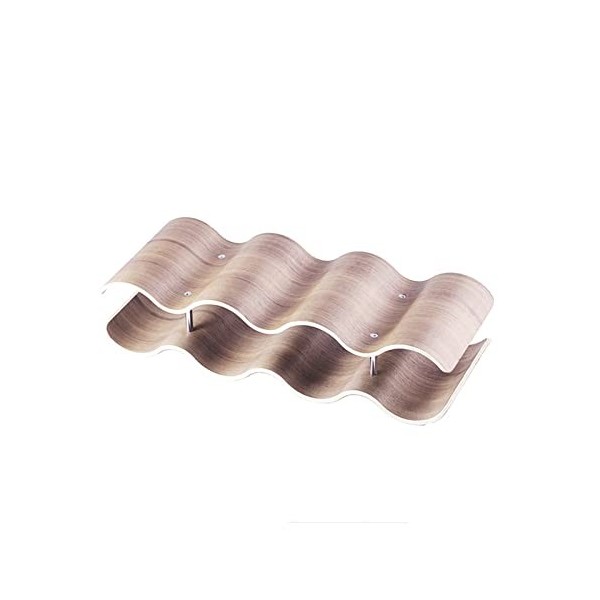 DADHI Casier à vin ondulé en Bois, Stockage de vin sur comptoir, Cave à vin, Garde-Manger, Armoire familiale 