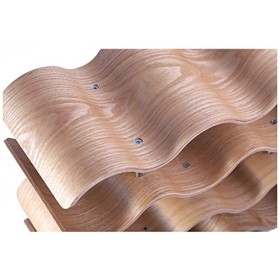 DADHI Casier à vin ondulé en Bois, Stockage de vin sur comptoir, Cave à vin, Garde-Manger, Armoire familiale 