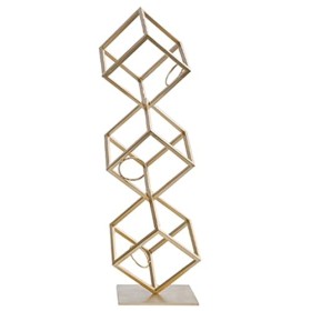 Casier à vin Casier à vin sur Pied Étagère de Conception de Forme géométrique Casier à vin en métal de Style européen adapté 