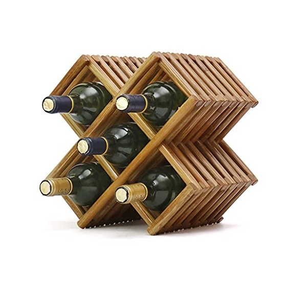 ELzEy Casier à vin Casier à vin en Bois Massif sur Pied Original Pure Vine Casier à vin créatif européen pour lameublement d