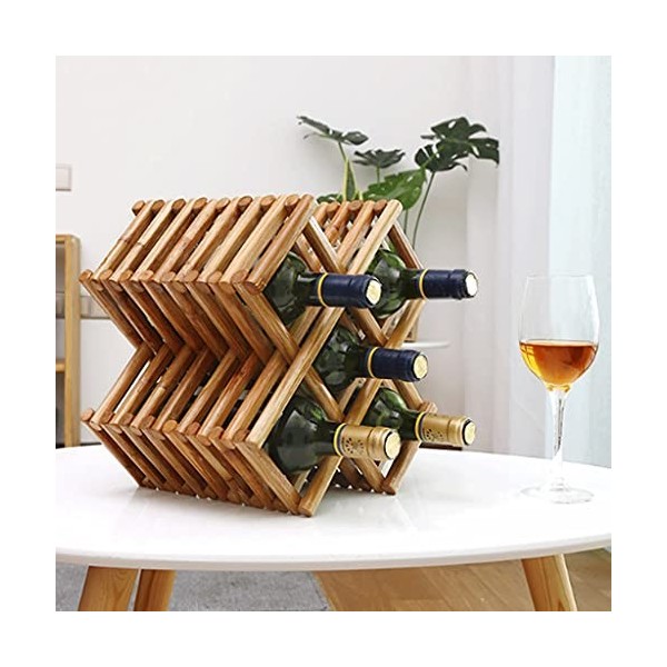 ELzEy Casier à vin Casier à vin en Bois Massif sur Pied Original Pure Vine Casier à vin créatif européen pour lameublement d