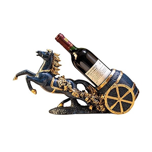 Casier à vin Casier à vin rouge sur pied en résine, casier à vin rouge sur pied de style chinois, adapté aux bouteilles de vi