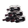 ELzEy Casier à vin en métal pour 6 Bouteilles Porte-Bouteille de vin en nid dabeille sur Pied Portable pour la décoration in