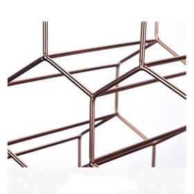 ELzEy Casier à vin en métal pour 6 Bouteilles Porte-Bouteille de vin en nid dabeille sur Pied Portable pour la décoration in