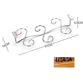 Barware Casier à vin en acier inoxydable Verre à vin Support suspendu Porte-gobelet Continental Vin Support à tasse à vin Ran