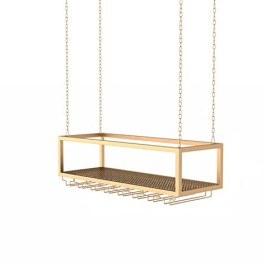 TZUFA Casier à vin suspendu Porte-verre à vin, chaîne en fer en métal, support mural pour bouteille de vin, support pour verr