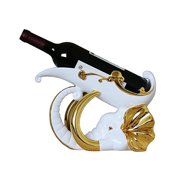 GaRcan Casier à vin Casier à vin de Comptoir - Support à vin pour Le Stockage du vin Petit Casier à vin Décoration déléphant