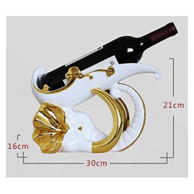 GaRcan Casier à vin Casier à vin de Comptoir - Support à vin pour Le Stockage du vin Petit Casier à vin Décoration déléphant