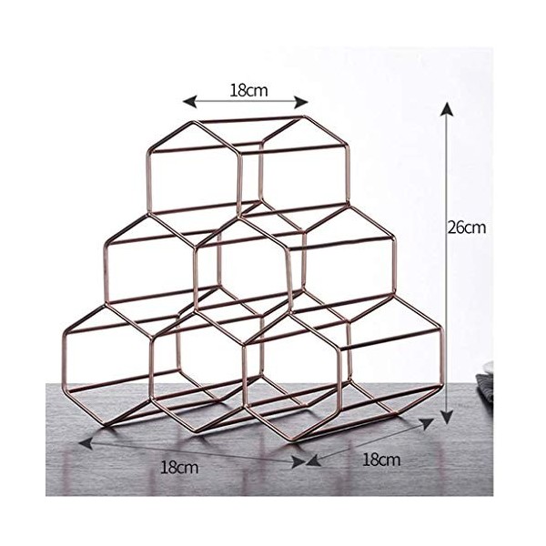CULPRT Rack de Vin de Style Européen, Grille de Vin Créative, Casier À Vin Ménagers, Acier Inoxydable, Décoration de La Maiso