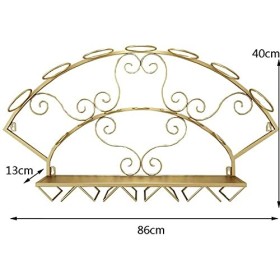 Casier à vin, casier à vin à lenvers, décoration de Bar en Fer forgé, présentoir Mural créatif, Rangement de casier à vin