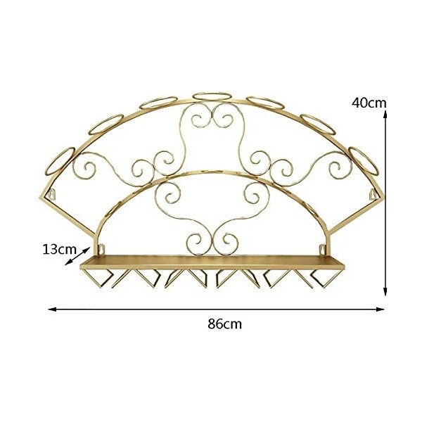 Casier à vin, casier à vin à lenvers, décoration de Bar en Fer forgé, présentoir Mural créatif, Rangement de casier à vin