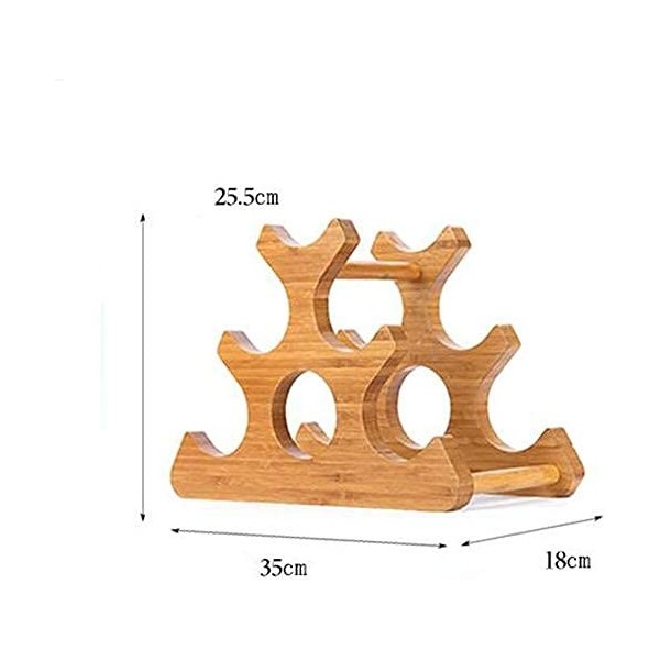 SARUEL Casier à vin empilable - Présentoir de décoration Casier à Bouteilles de vin Domestique Casier à vin de Salon