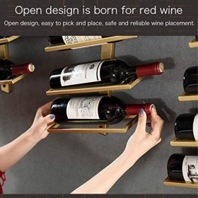 Le casier à vin Mural en Fer forgé Peut être empilé casier à vin placé obliquement casier à Bouteilles de vin Simple européen
