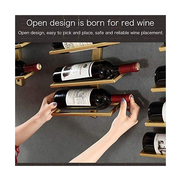 Le casier à vin Mural en Fer forgé Peut être empilé casier à vin placé obliquement casier à Bouteilles de vin Simple européen