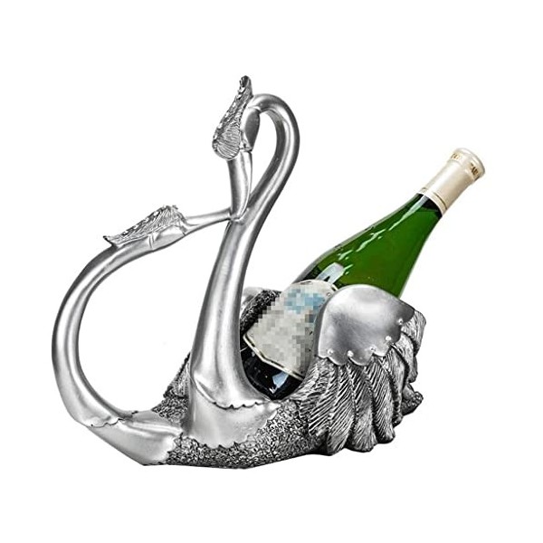 PacuM Sculpture Créative Européenne Rétro Cygne Meuble TV Salon Salle À Manger Décoration De Table Casier À Vin Champagne Éta