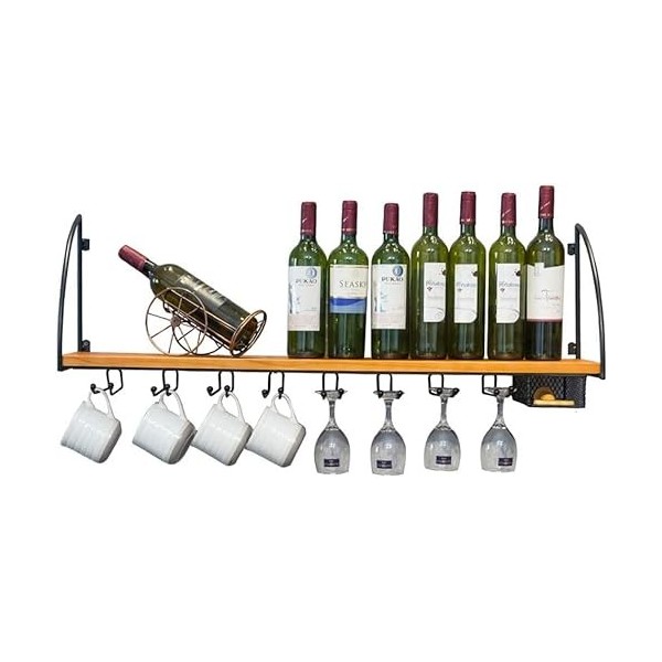 AARONG Casier à vin autoportant Armoires Porte-vin Mural Casier à vin Mural | Support en Verre | Magasin de Stockage en liège