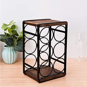 PRUJOY Casier à vin de comptoir, Petit casier à vin, casier à vin autoportant, Cuisine Domestique, Armoire à vin Portable, Mi