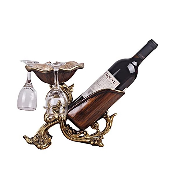 Casier à vin sur pied Casier à vin de style rétro américain Gobelet Casier à vin multifonctionnel adapté à la décoration de l