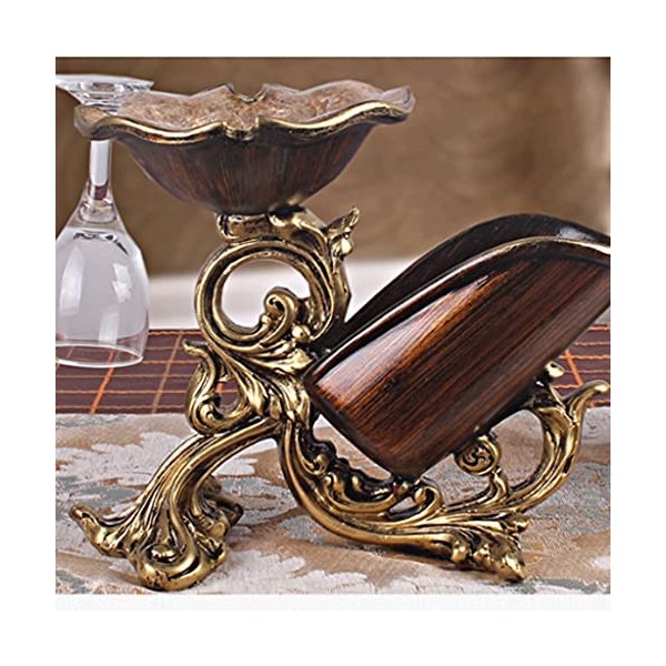 Casier à vin sur pied Casier à vin de style rétro américain Gobelet Casier à vin multifonctionnel adapté à la décoration de l