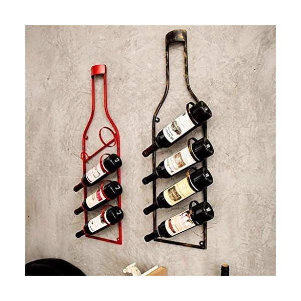 ELzEy Casier à vin en Fer fixé au Mur et sous larmoire Supports de Stockage de vin Organisation et Rangement de Cuisine Ense