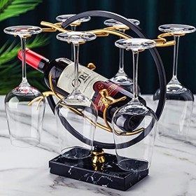 Casier à vin Casier à vin sur pied Gobelet à lenvers Casier à vin portable adapté à la décoration moderne pour placer une bo