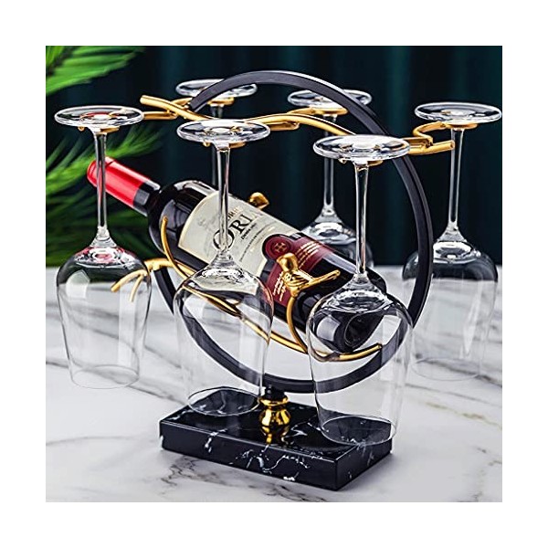 Casier à vin Casier à vin sur pied Gobelet à lenvers Casier à vin portable adapté à la décoration moderne pour placer une bo