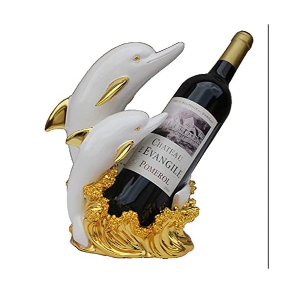 Casier à vin Casier à vin sur pied de style européen en forme de dauphin, personnalité créative, adapté aux décorations, aux 