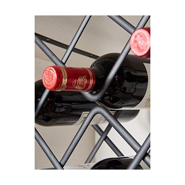 ELzEy Décoration de casier à vin, Porte-Bouteille de vin Simple Salon casier à vin Rouge européen casier de Stockage de vin D