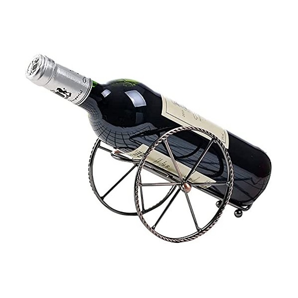 ELzEy Casier à vin Fait Main en métal de Type Canon rétro/Ornements/décorations Cuisines Salon,B Full Moon