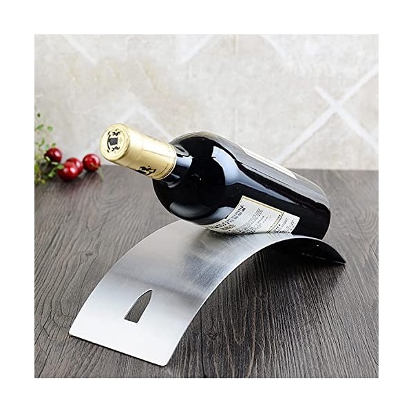 DEUYO Casier à vin en Acier Inoxydable de Style européen Présentoir à Bouteilles de vin Casier à Bouteilles de vin Plateau à 