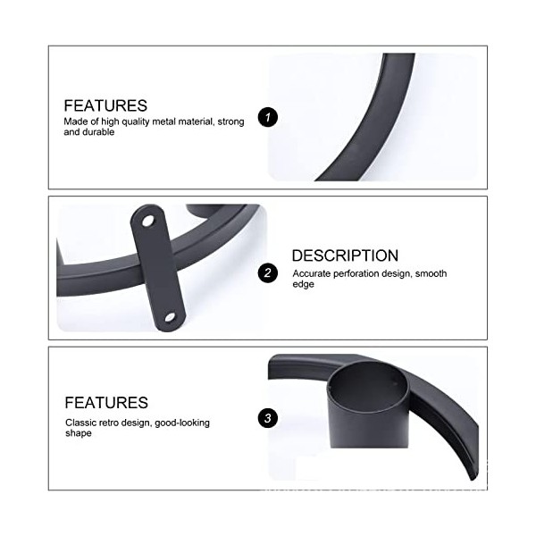 DEUYO Casier à vin Rouge Mural Rond Ornements casier à vin en Fer forgé Maison Petite Armoire à vin Rouge Minimaliste Moderne