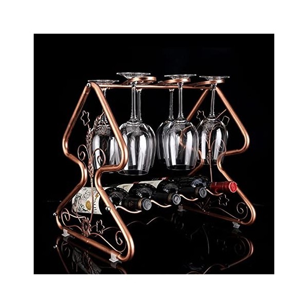 PUCHEN Casier à vin casier à vin Ornements darbre de noël Support de Tasse de vin Rouge Suspendu à lenvers Support de Verre