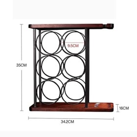 GaRcan Casier à vin Porte-Bouteille de Vin Fer Art Européen Créatif Casier à Vin Classique Support de Rangement de Bouteilles