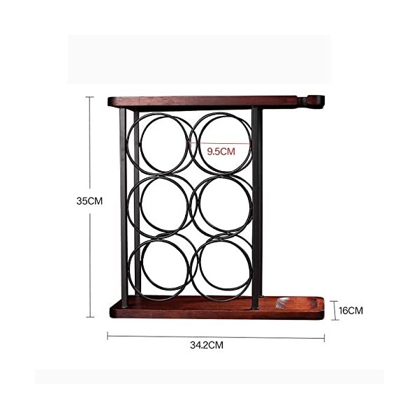 GaRcan Casier à vin Porte-Bouteille de Vin Fer Art Européen Créatif Casier à Vin Classique Support de Rangement de Bouteilles