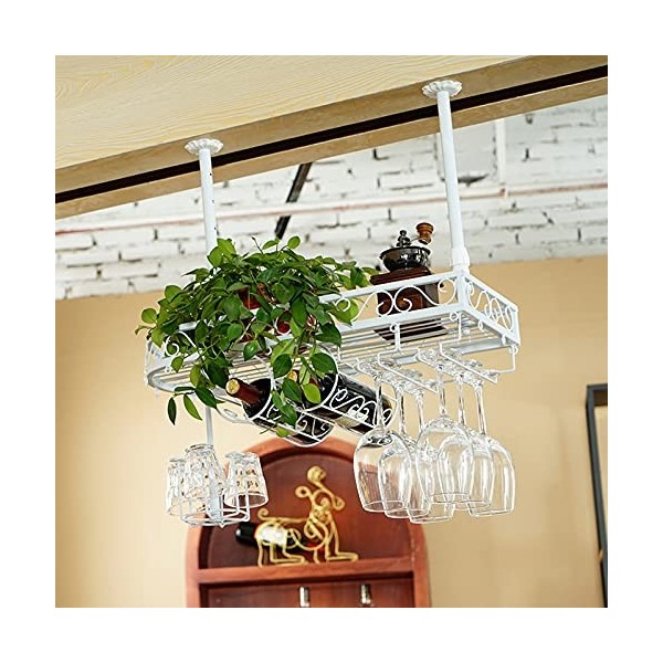 Casier à vin Vintage Style Industriel Bar décoration Fer casier à vin créatif Refroidisseur de vin casier à Verre à vin Suspe