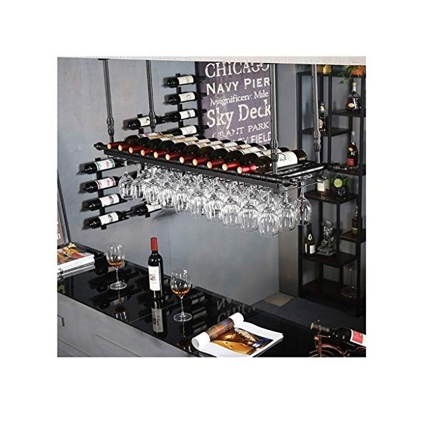 Décoration de casier à bouteilles de vin européen suspendu, casier à vin casier à verres à vin, support à gobelet créatif pou