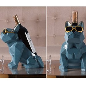 Casier à vin sur pied Casier à vin de style européen à géométrie simple Casier à vin créatif pour bouteille de vin et support