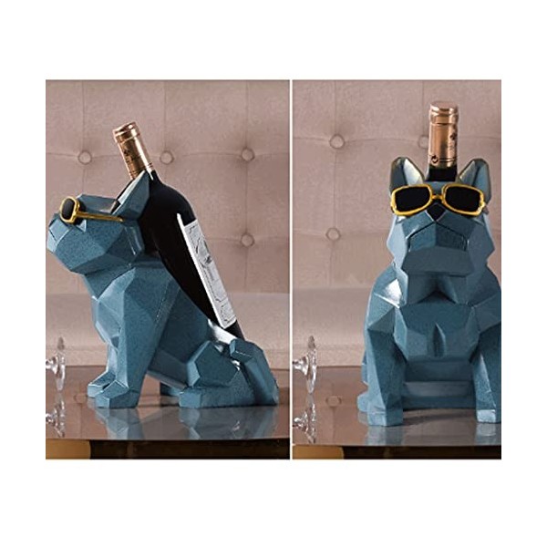 Casier à vin sur pied Casier à vin de style européen à géométrie simple Casier à vin créatif pour bouteille de vin et support